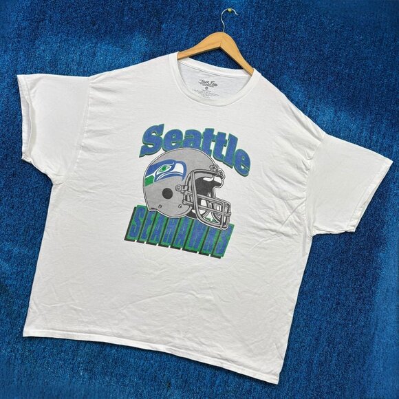 Seattle Seahawks NFL Football White T-Shirt Size XXL - Picture 3 of 4